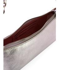 COCCINELLE CAMPIONARIO - AURA  Mini Bag a spalla, in pelle SILVER - Borse Donna - 4