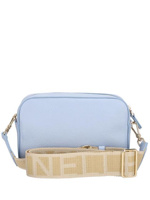TEBE Borsa a tracolla in pelle martellata mist blue - Borse Donna