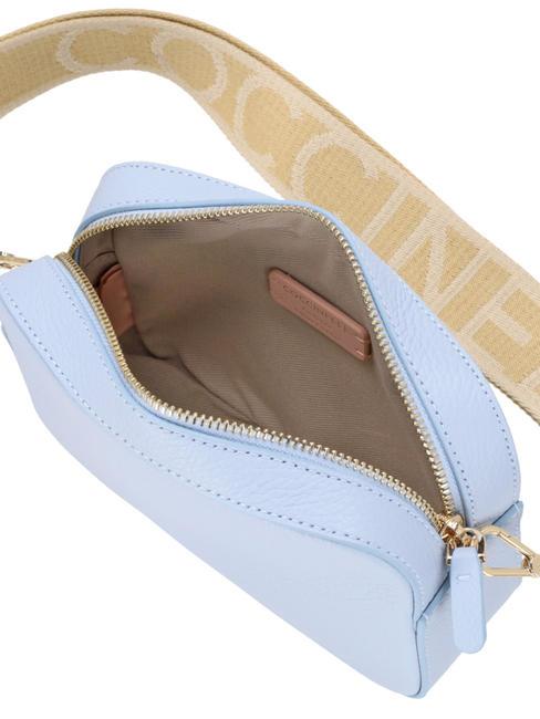 TEBE Borsa a tracolla in pelle martellata mist blue - Borse Donna