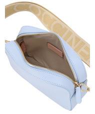 COCCINELLE TEBE Borsa a tracolla in pelle martellata mist blue - Borse Donna - 4