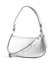 COCCINELLE MERVEILLE Borsa a spalla in pelle martellata SILVER - Borse Donna - 2
