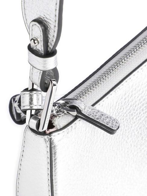 MERVEILLE Borsa a spalla in pelle martellata SILVER - Borse Donna