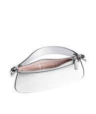 COCCINELLE MERVEILLE Borsa a spalla in pelle martellata SILVER - Borse Donna - 4