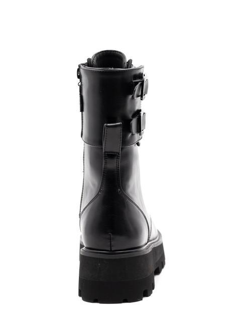 BUCKLE Stivaletti anfibi con fibbie nero - Scarpe Donna