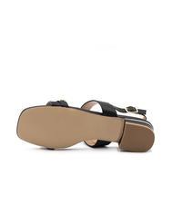 ROCCOBAROCCO RB METALLIC Sandali bassi sling back nero - Scarpe Donna - 5