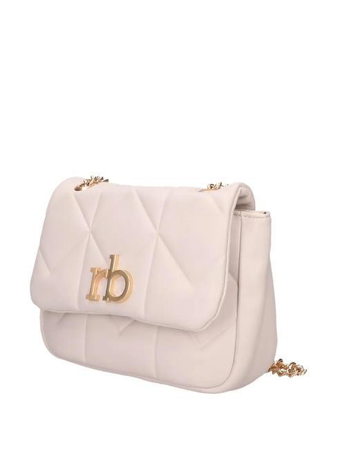 SOLE Borsa a tracolla con flap off white - Borse Donna