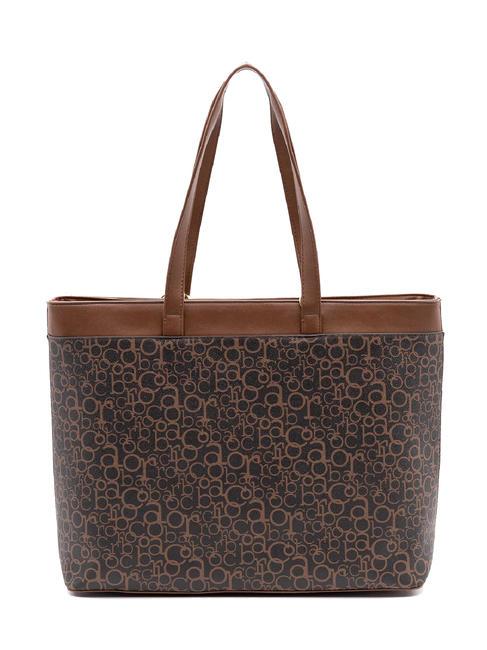 GIADA Borsa shopping con tracolla marrone/nero - Borse Donna