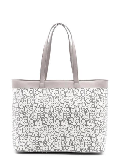 GIADA Borsa shopping con tracolla grigio/bianco - Borse Donna
