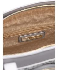 ROCCOBAROCCO GIADA Borsa shopping con tracolla grigio/bianco - Borse Donna - 4