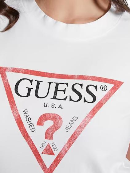 CLASSIC FIT LOGO T-shirt con logo triangolo purwhite - T-shirt e Top Donna