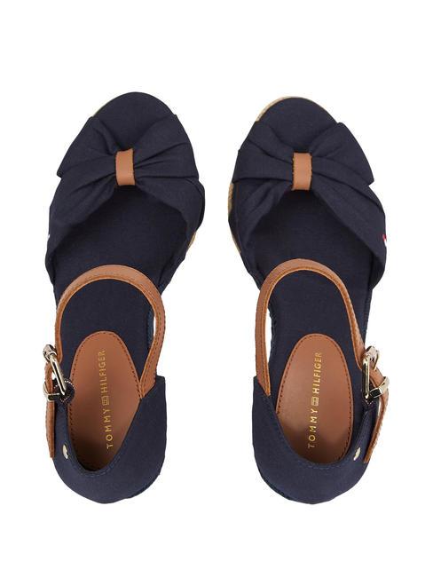 BASIC Sandali espadrillas alti open toe space blue - Scarpe Donna