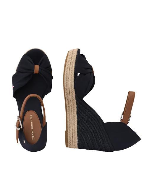 BASIC Sandali espadrillas alti open toe space blue - Scarpe Donna