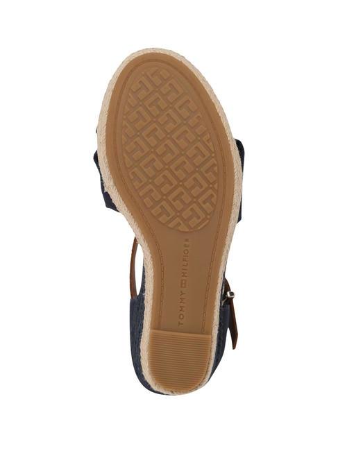 BASIC Sandali espadrillas alti open toe space blue - Scarpe Donna