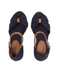 TOMMY HILFIGER BASIC Sandali espadrillas alti open toe space blue - Scarpe Donna - 3