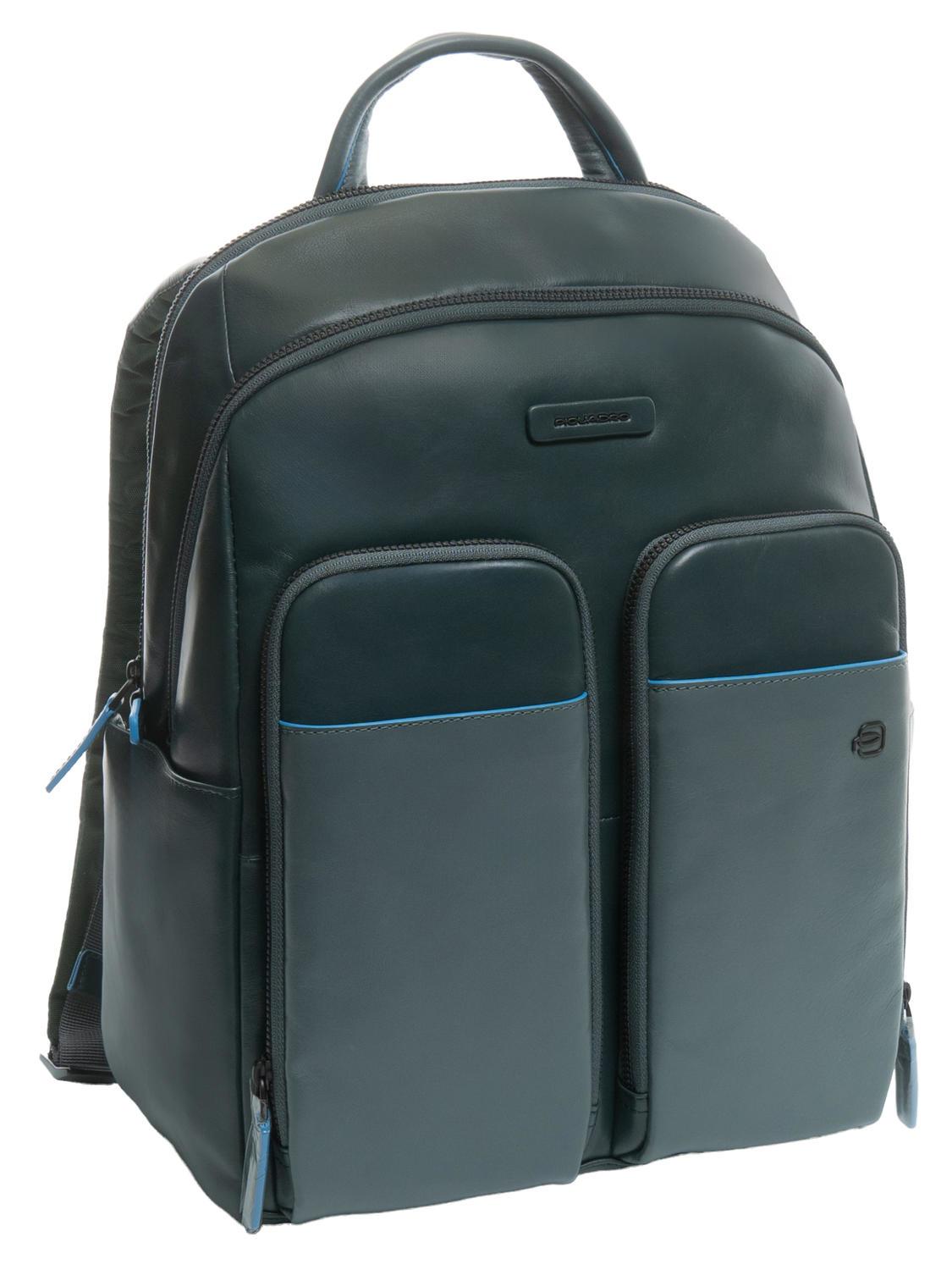 Portachiavi Piquadro Blue Square - Pelle Verde, Elegante E Pratico Con Etichetta Nome - Foto 10