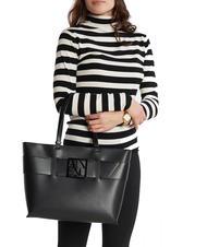 ARMANI EXCHANGE A|X BUCKLE Borsa a spalla Nero - Borse Donna - 5
