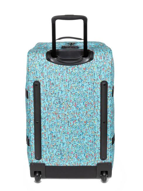 TRANVERZ M Trolley medio wally pattern blue - Trolley Semirigidi