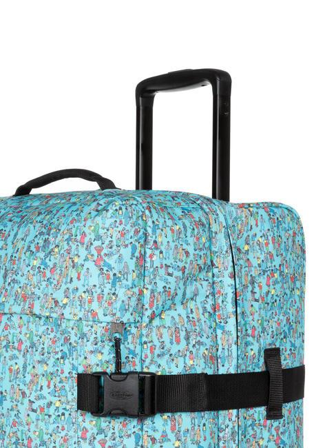 TRANVERZ M Trolley medio wally pattern blue - Trolley Semirigidi