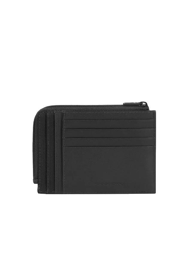 Portafoglio BOCCX Nero - Pelle Bovina, Compatto, Design Minimale Con Chiusura A Bottone - Foto 11