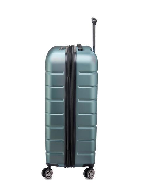 AIR ARMOUR Trolley Misura Grande, espandibile verde - Trolley Rigidi