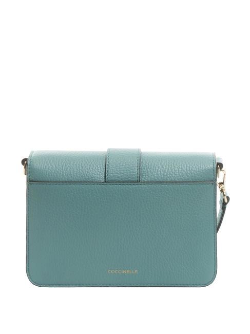 TULIP Borsa a tracolla in pelle martellata aqua - Borse Donna
