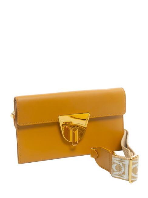 NICO SELLERIA Borsa in pelle a spalla con tracolla resina - Borse Donna