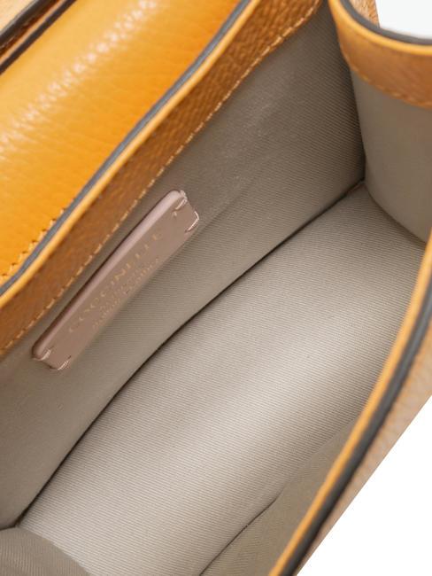 TULIP Borsa a tracolla in pelle martellata apricot - Borse Donna