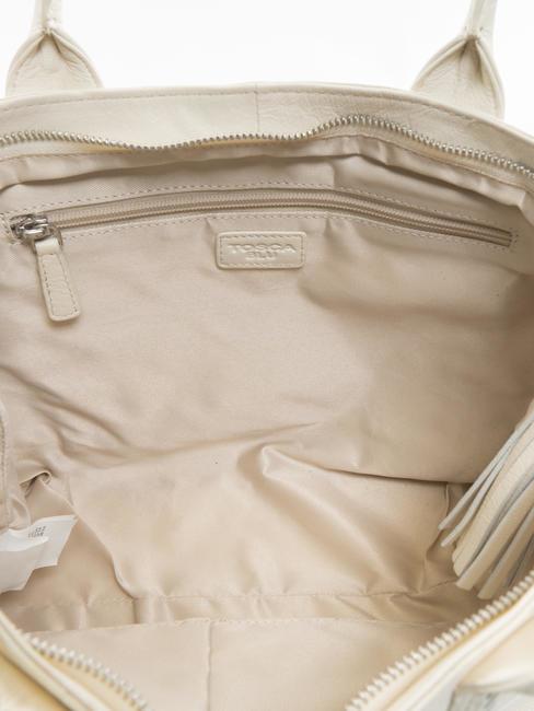 FLORA Shopper a mano, con tracolla bianco avorio - Borse Donna