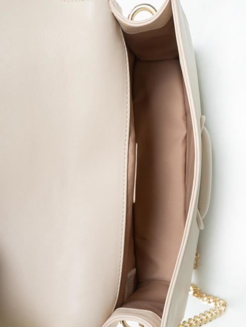 GAIA  Borsa a tracolla, in pelle bianco avorio - Borse Donna