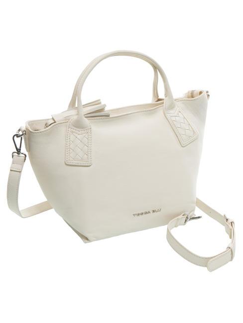 FLORA Shopper a mano, con tracolla bianco avorio - Borse Donna