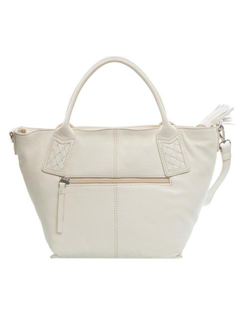 FLORA Shopper a mano, con tracolla bianco avorio - Borse Donna