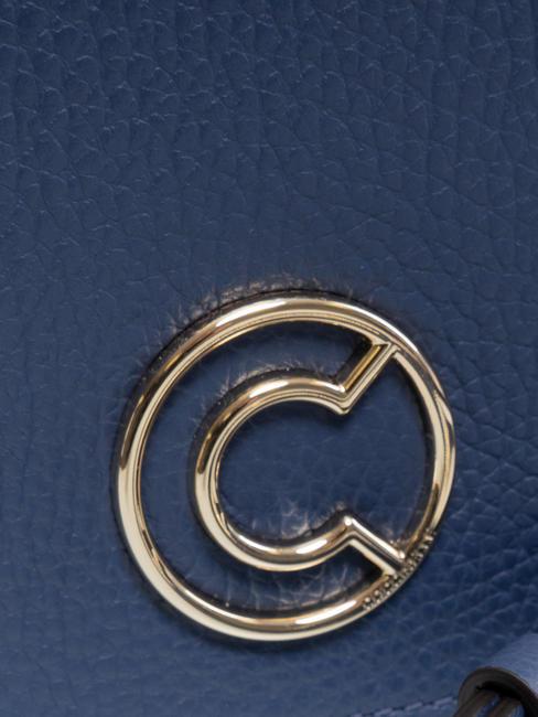 LEILANI Borsa a mano piccola in pelle con tracolla mirtillo - Borse Donna