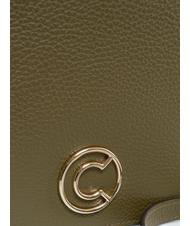 COCCINELLE LEILANI Borsa a mano piccola in pelle con tracolla loden - Borse Donna - 5