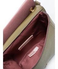 COCCINELLE LEILANI Borsa a mano piccola in pelle con tracolla loden - Borse Donna - 6