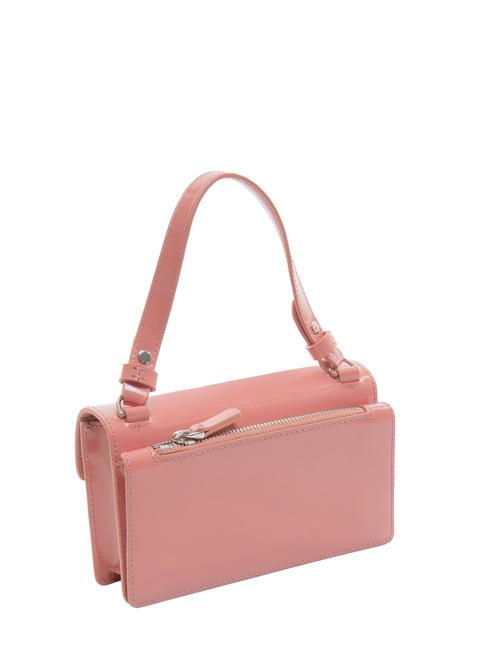 NICO SHINY Borsa mini in pelle lucida camelia - Borse Donna