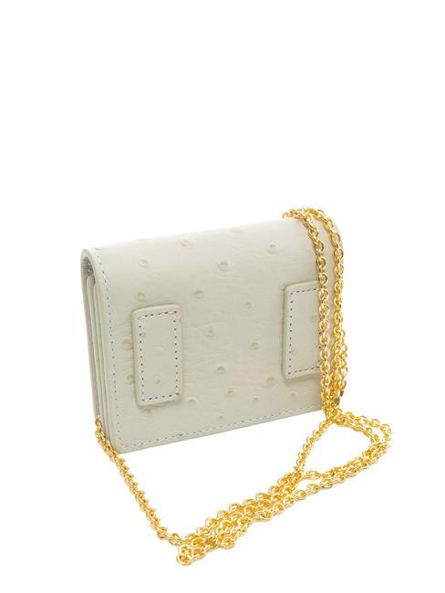 BEAT OSTRICH Micro bag in pelle st struzzo gelso - Borse Donna