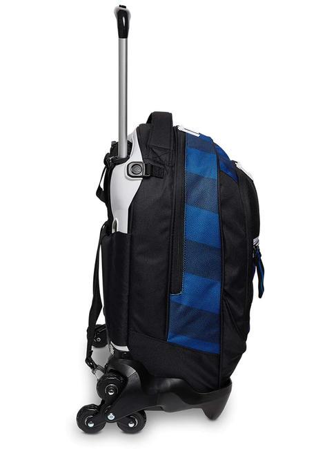 JACK Zaino trolley sganciabile 3 ruote Nero - Zaini con carrello