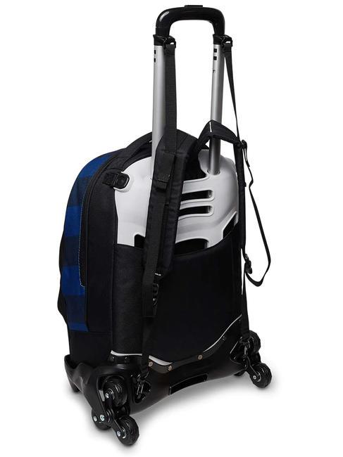 JACK Zaino trolley sganciabile 3 ruote Nero - Zaini con carrello