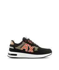 ARMANI EXCHANGE DUSSELDORF Sneakers Uomo black+wood+orange - Scarpe Uomo - 3