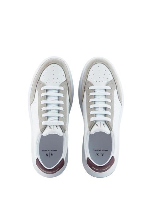 A|X Sneakers op.white+bordeaux - Scarpe Uomo
