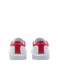 ARMANI EXCHANGE ACTION Sneakers in pelle op.white+red - Scarpe Uomo - 3