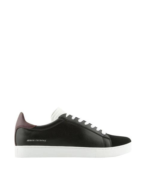 A|X Sneakers in pelle black+wine+op.white - Scarpe Uomo