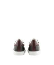 ARMANI EXCHANGE A|X Sneakers in pelle black+wine+op.white - Scarpe Uomo - 4