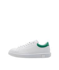 ARMANI EXCHANGE ACTION Sneakers in pelle op.white+green - Scarpe Uomo - 2