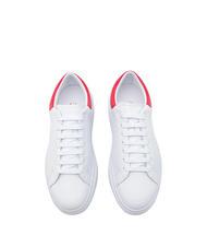 ARMANI EXCHANGE ACTION Sneakers in pelle op.white+red - Scarpe Uomo - 4