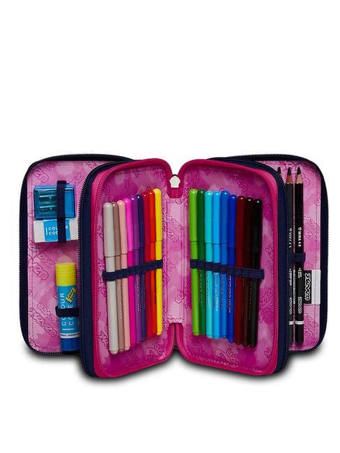 CLOUDY SHAPES Astuccio 3 zip con kit scuola bluedeep - Astucci e Accessori