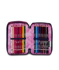 SEVEN CLOUDY SHAPES Astuccio 3 zip con kit scuola bluedeep - Astucci e Accessori - 5