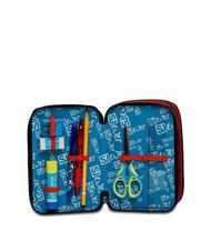 SJGANG EVER DRIFT BOY Astuccio 3 zip con kit scuola red orange - Astucci e Accessori - 3