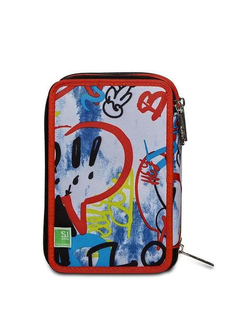 EVER DRIFT BOY Astuccio 3 zip con kit scuola red orange - Astucci e Accessori