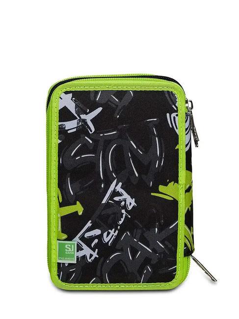 EVER URBY BOY Astuccio 3 zip con kit scuola Nero - Astucci e Accessori
